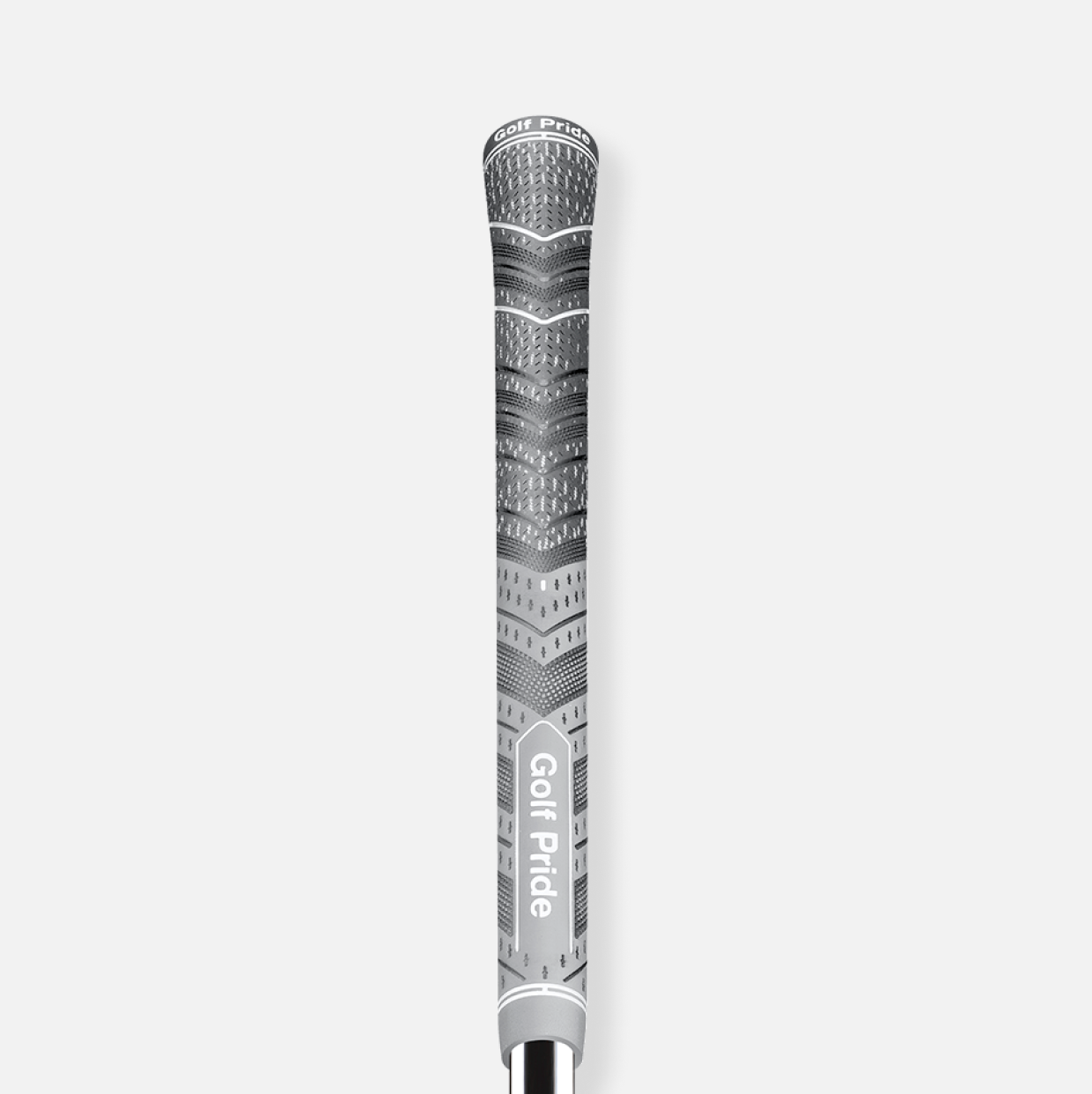Grip de golf Golf Pride MCC Plus4 gris — vista frontal completa