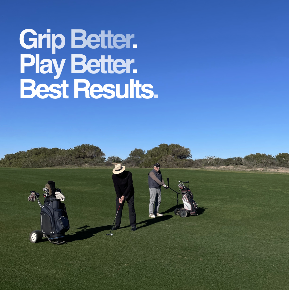 Grip Golf Pride CP2 Pro mejora resultados — golfistas entrenando