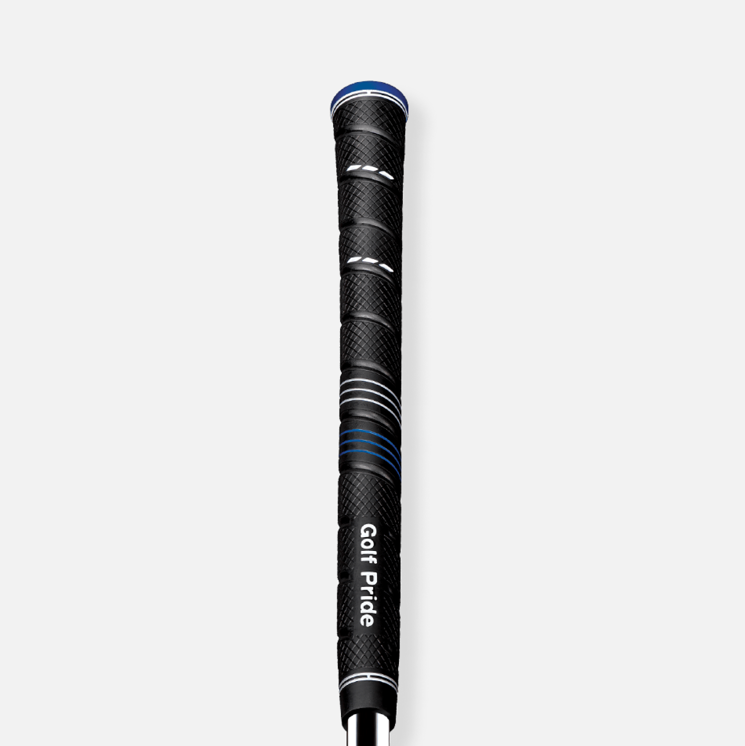 Grip de golf Golf Pride CP2 Wrap negro-azul — vista frontal completa