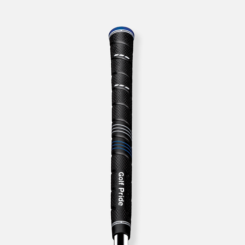 Grip de golf Golf Pride CP2 Wrap negro-azul — vista frontal completa