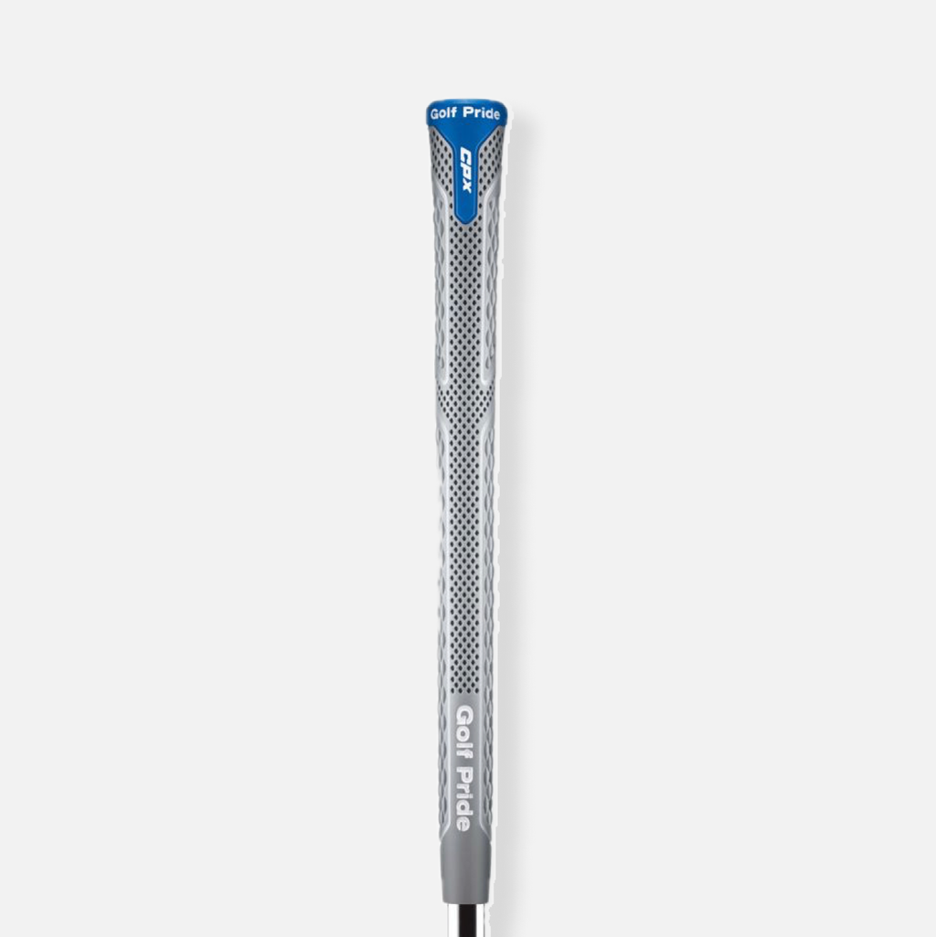 Grip de golf Golf Pride CPX gris-azul — vista frontal completa