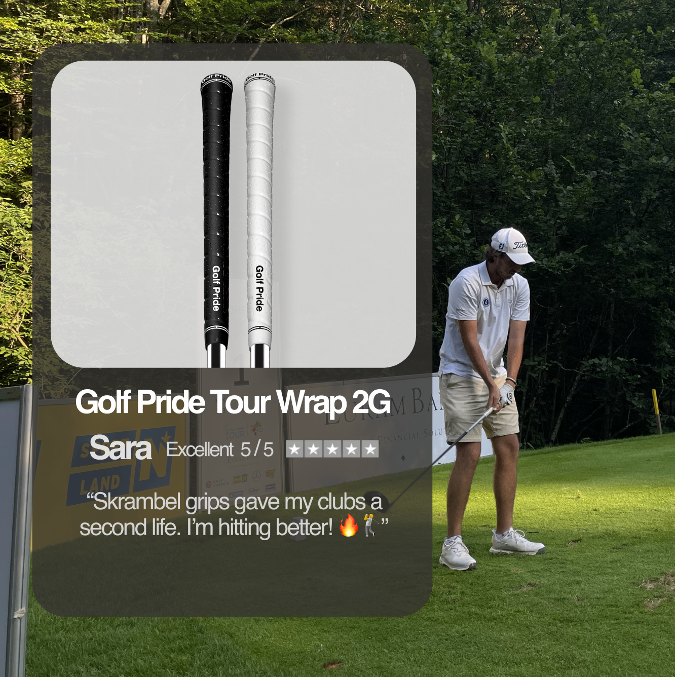 Opinión: look clásico y agarre moderno — Golf Pride Tour Wrap 2G